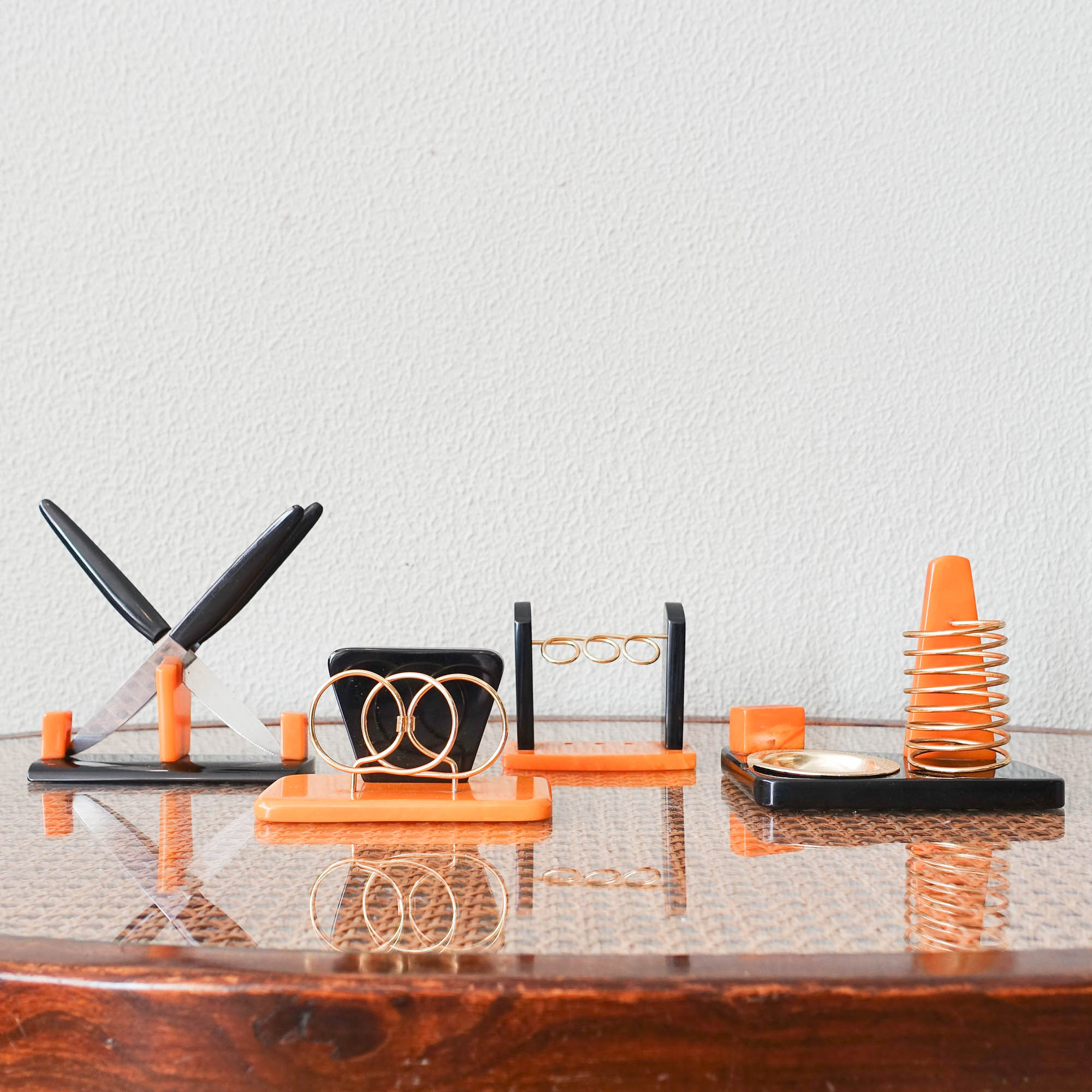 rare-german-art-deco-desk-set-1940-s-set-of-4