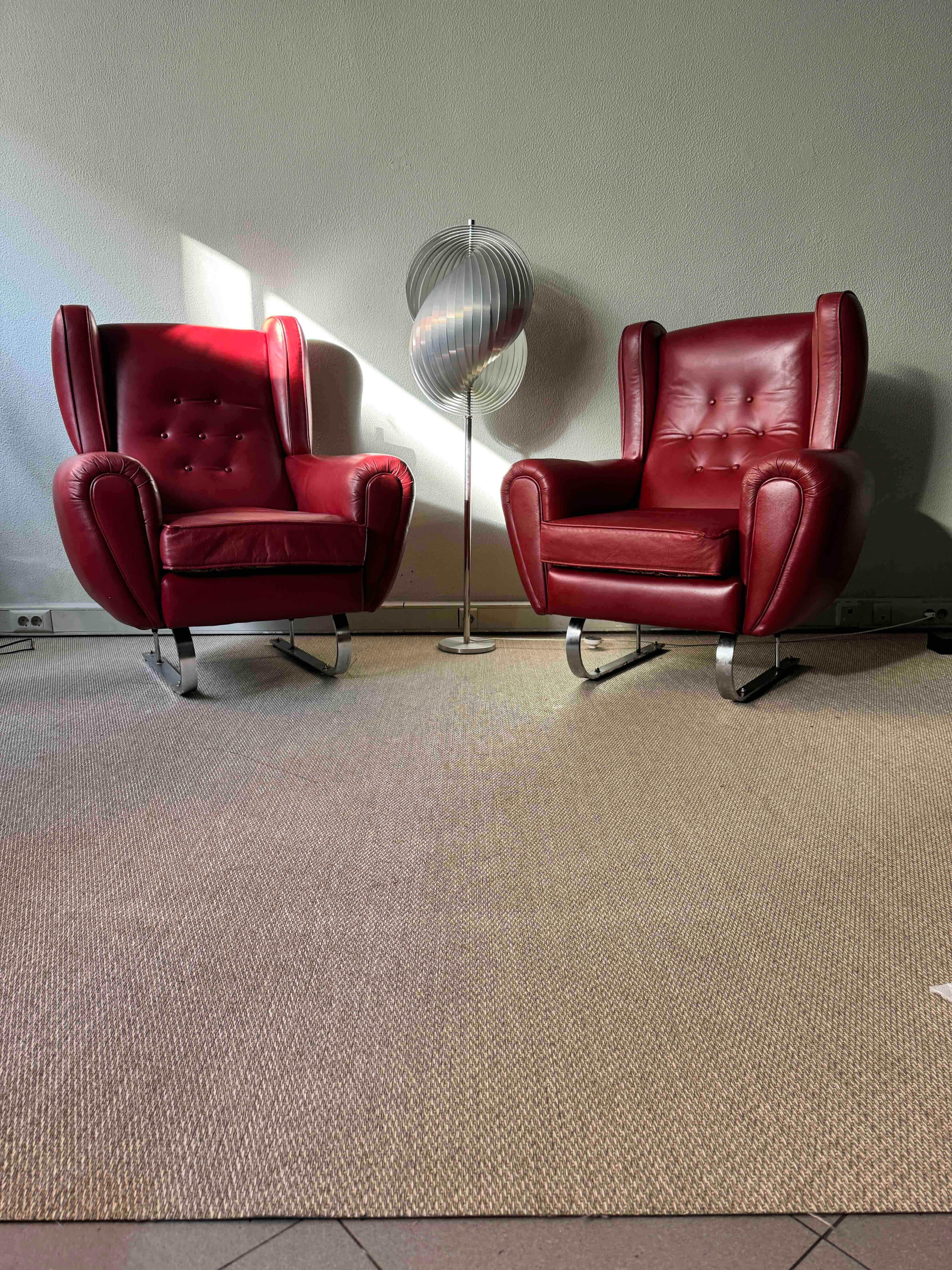Pair of Mid Century Modern Armchairs attributed to H. W. Klein, Denmark 1960's