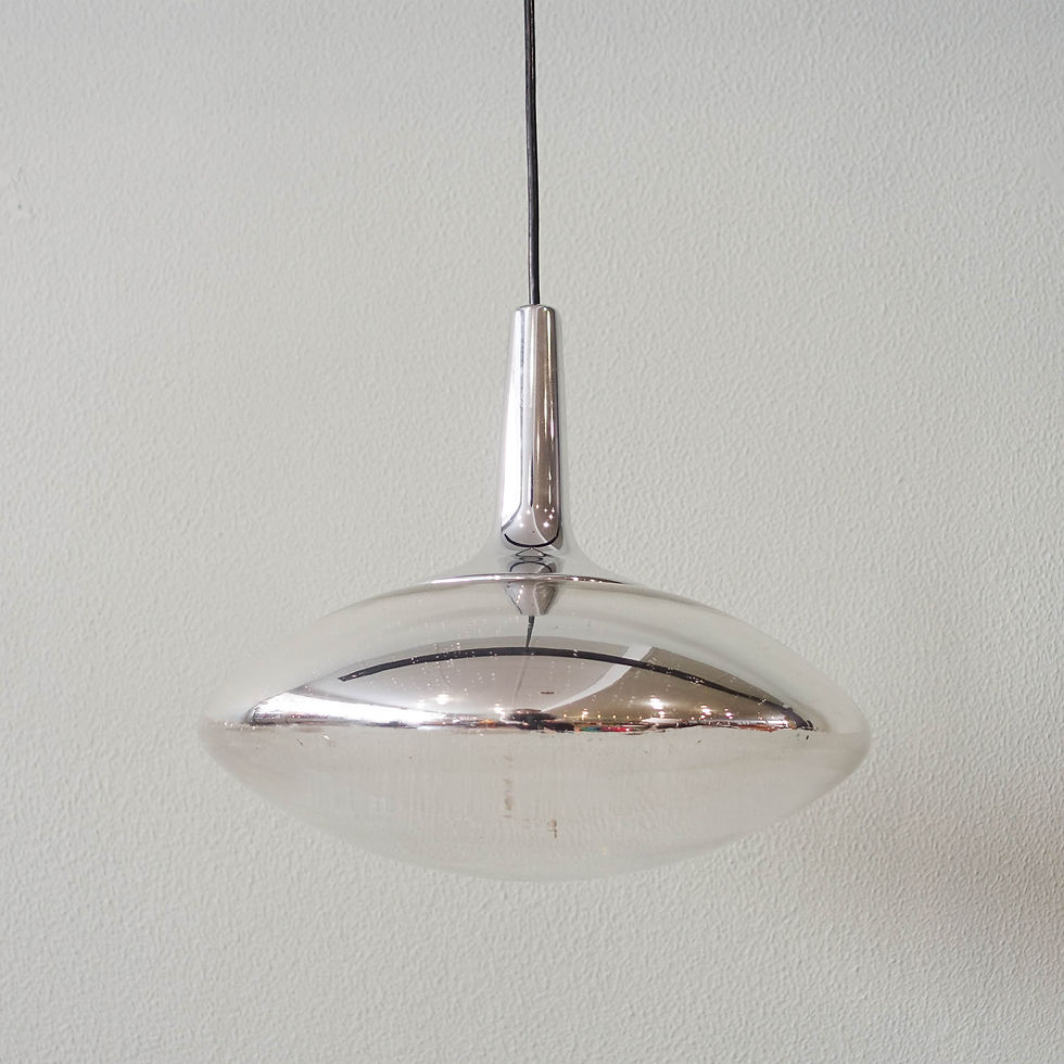 Mid-Century German Space Age Glass Pendant Lamp from Peill & Putzler, 1970's