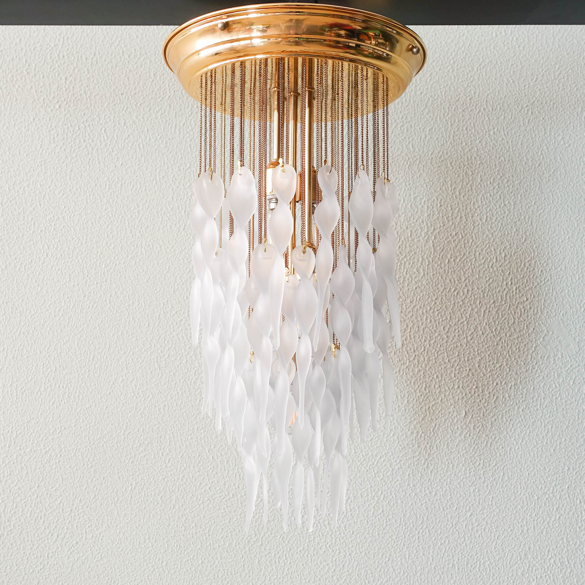 Vintage Crystal Cascading Chandelier by Paolo Venini for Venini, 1970's