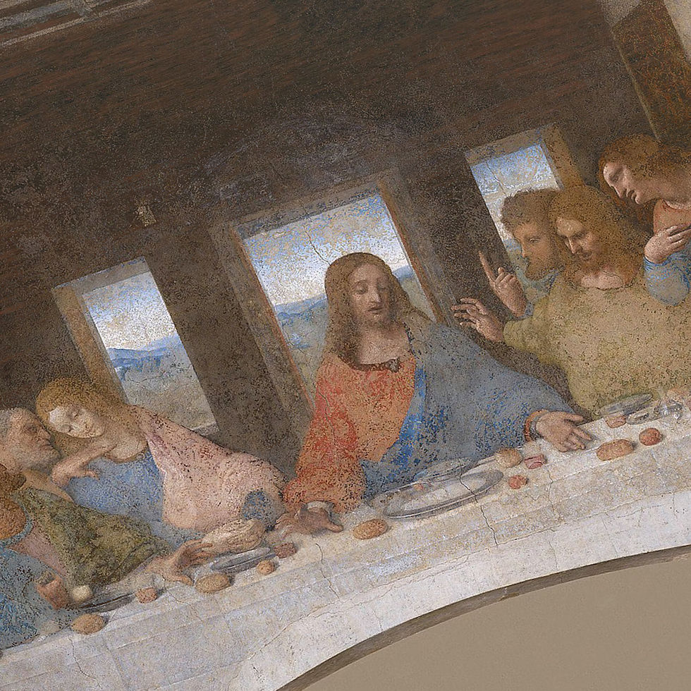 Thumbnail: The Last Supper Fluted Leg Panelled Dining Table