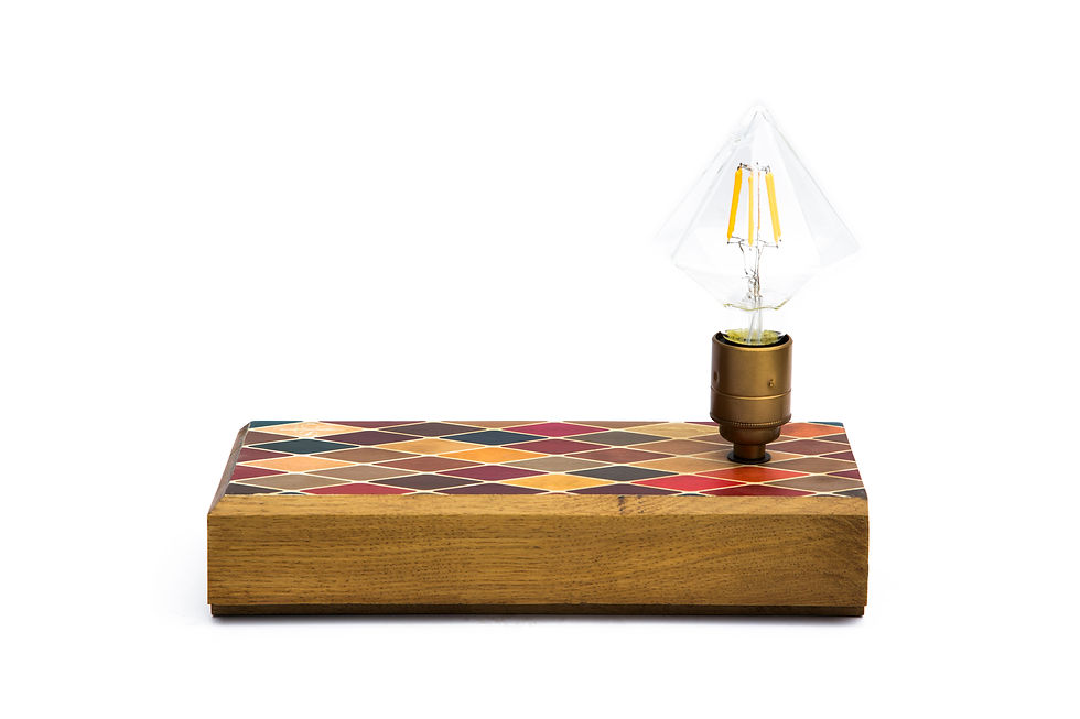 Harlequin Oak Base Desk Light
