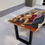 Thumbnail: Madonna & Child Tapered V Frame Dining Table