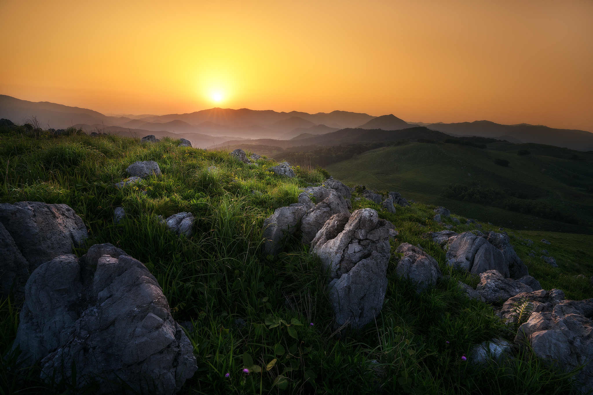 Sunrise of Akiyoshidai