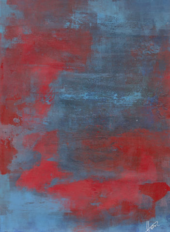 Fractal in Deep Blue 3 (30x22")