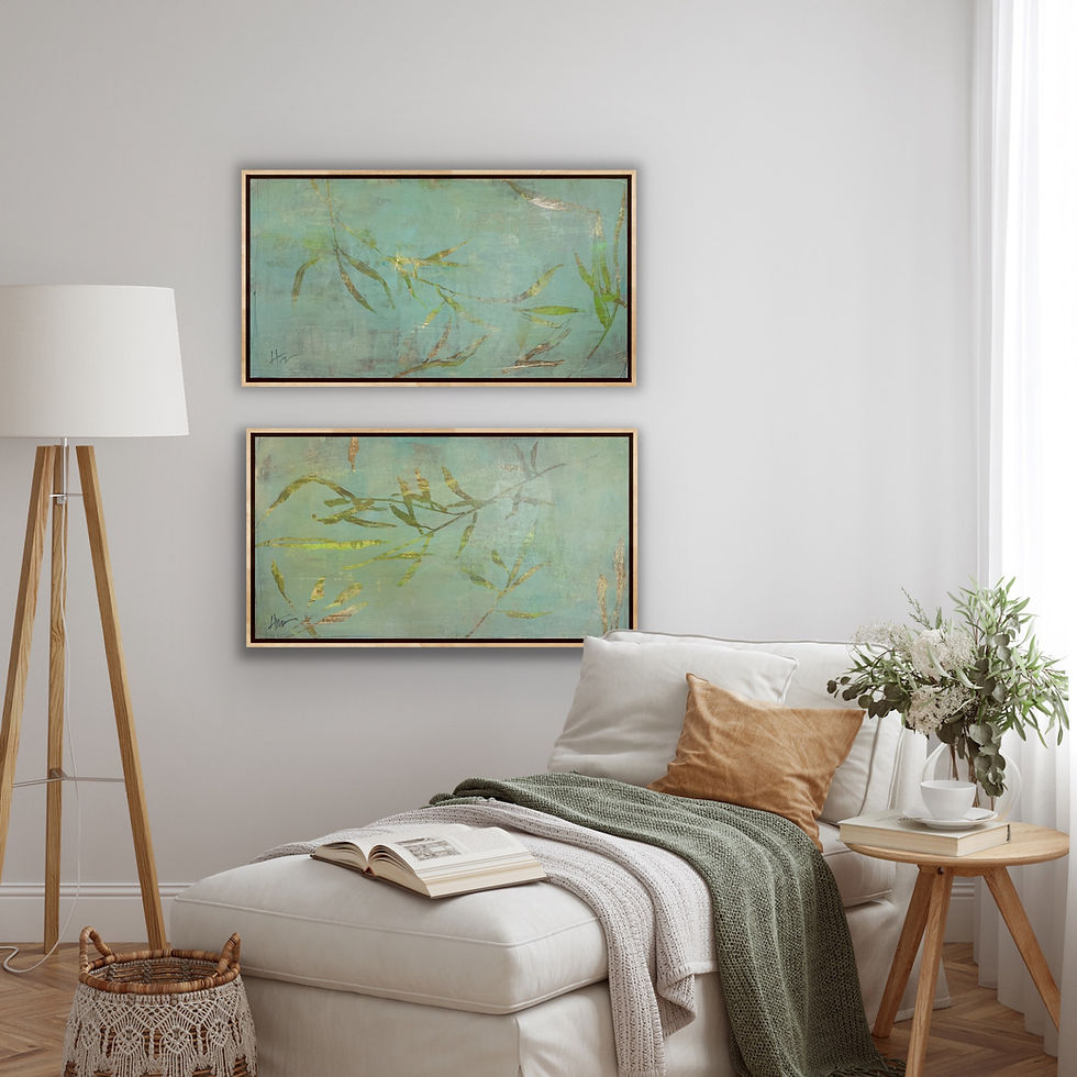 Thumbnail: Gilded Botanical 1 (14 x 26")