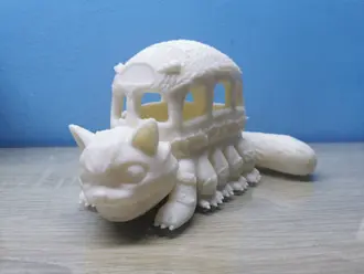 Ghibli-cat bus-impression 3d