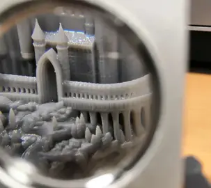 impression 3d résine-impression 3d SLA-impression 3d chateau-création miniature