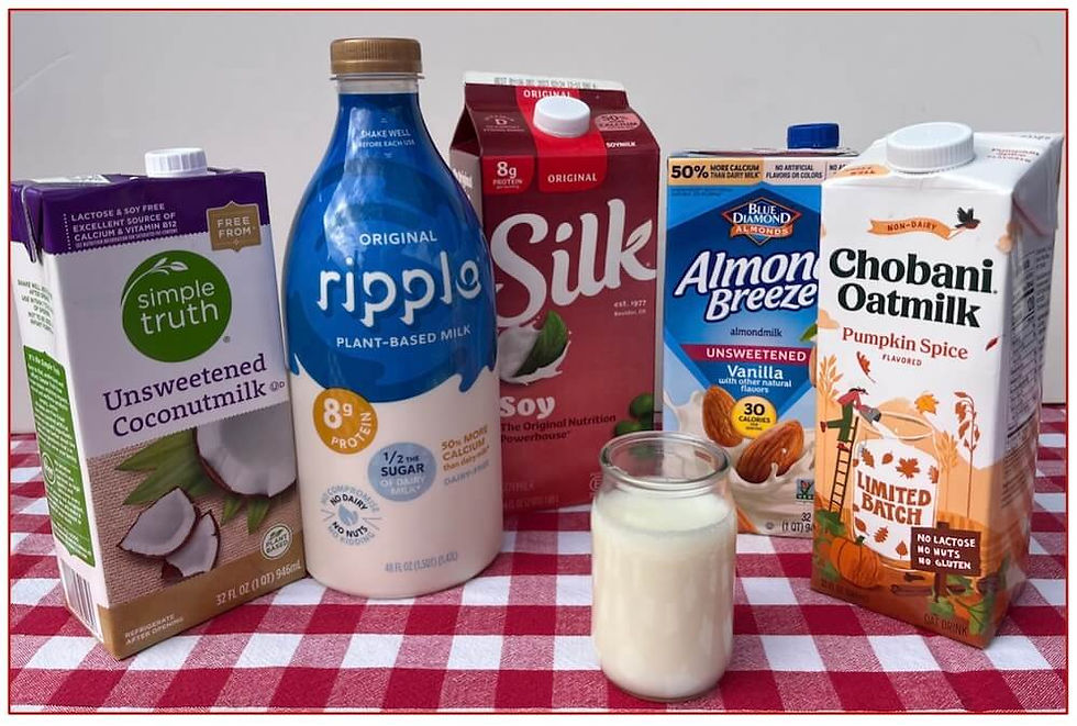Plant-based Milk vs dairy milk