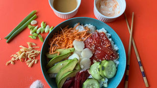 Watermelon Sashimi Poke Bowl Recipe