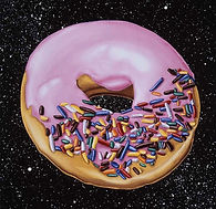 Kenny Scharf - Pink Donuts With Sprinkles