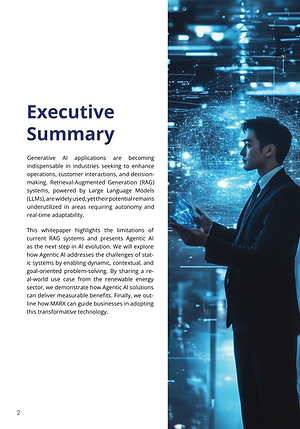 The executive summary from advancing RAG and LLM systems with agentic intelligence