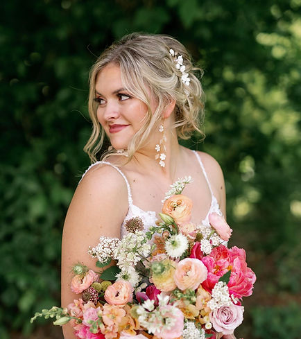 Bridal hair updo