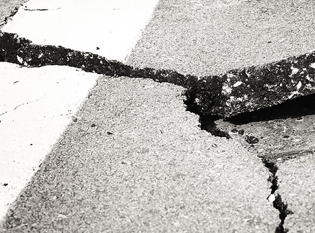 Gebrochen Asphalt