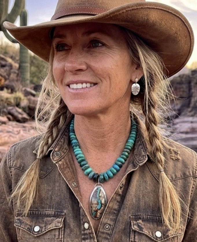 unique jewelry gift royston ribbon turquoise sterling silver necklace by ash and stone silverworks