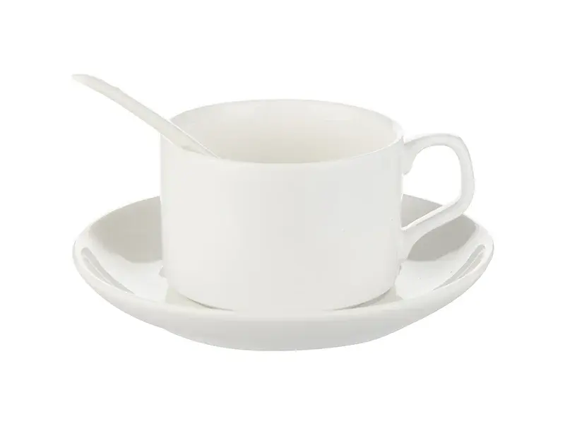 Miniature : Tasse à café avec cuillère et soucoupe 