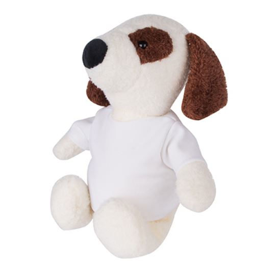 Miniature : Peluche chien avec t-shirt personnalisable