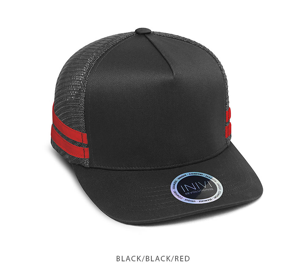 Miniature : Casquettes avec filet à bandes PREMIUM
