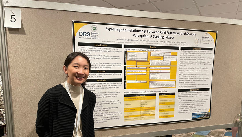One of our wonderful students presenting her research at the Dysphagia Research Society Meeting