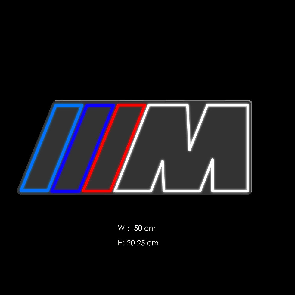 Thumbnail: BMW LED Neon Light 12v 40cm Sign Decoration Car