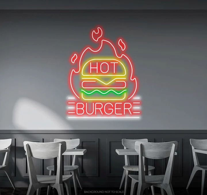 Thumbnail: Custom Burger Neon Signs