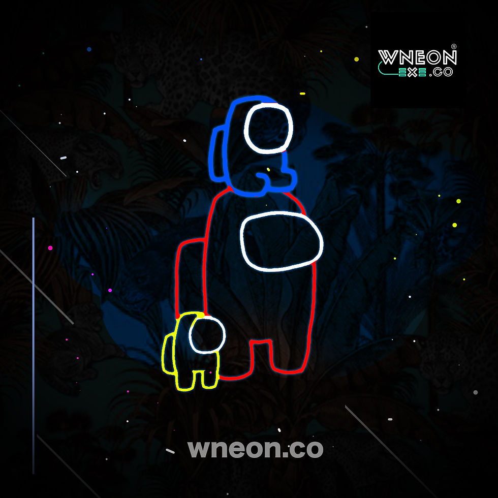 Among Us LED neon light home decoration Wneon — free download