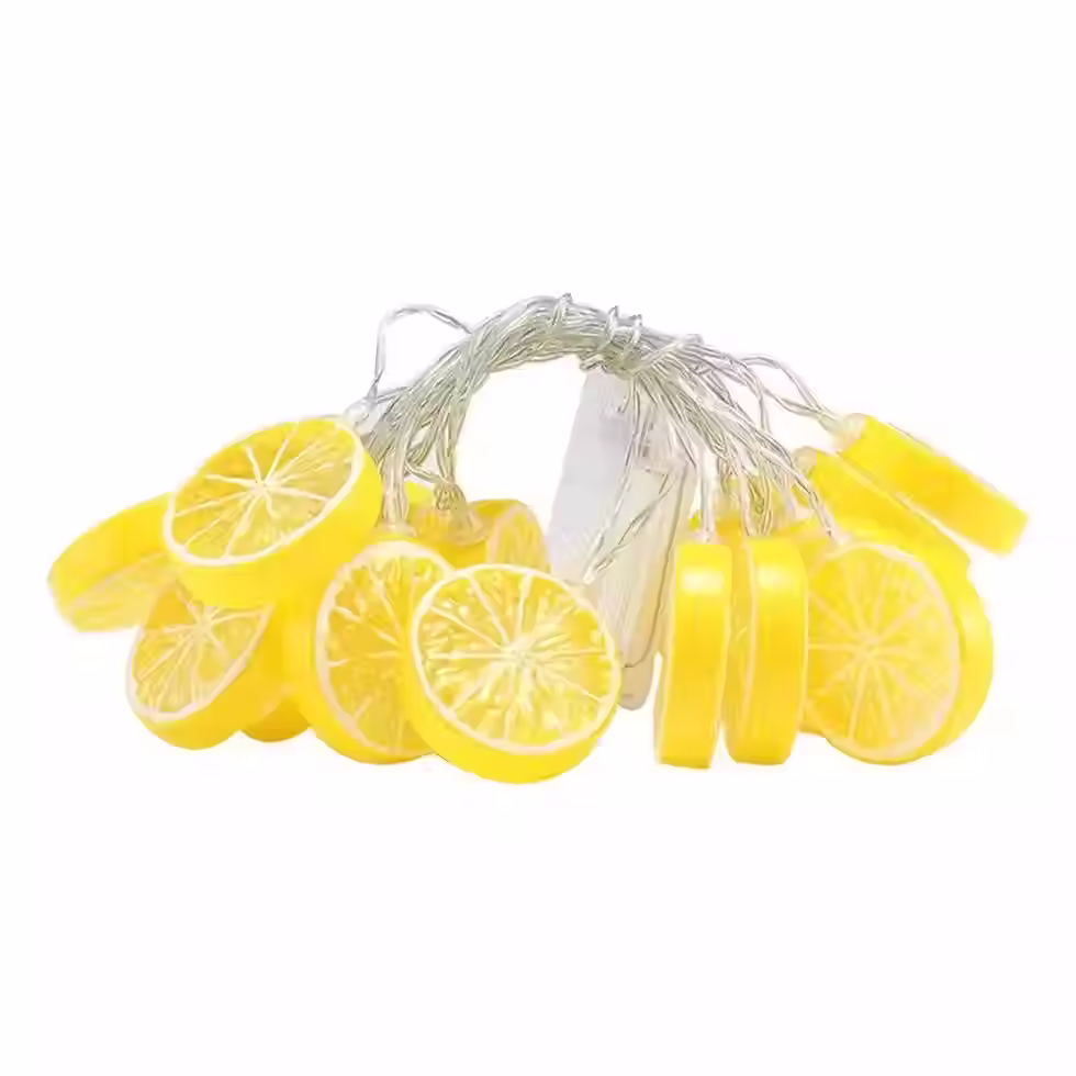 Thumbnail: Novelty Lemon Fairy String Lights 20 LED String Night Lights Garden Party Decor+