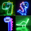 Thumbnail: LED Neon Sign DINOSAUR Light Bedside Night Light Lamp Kids Room Home Wall Party