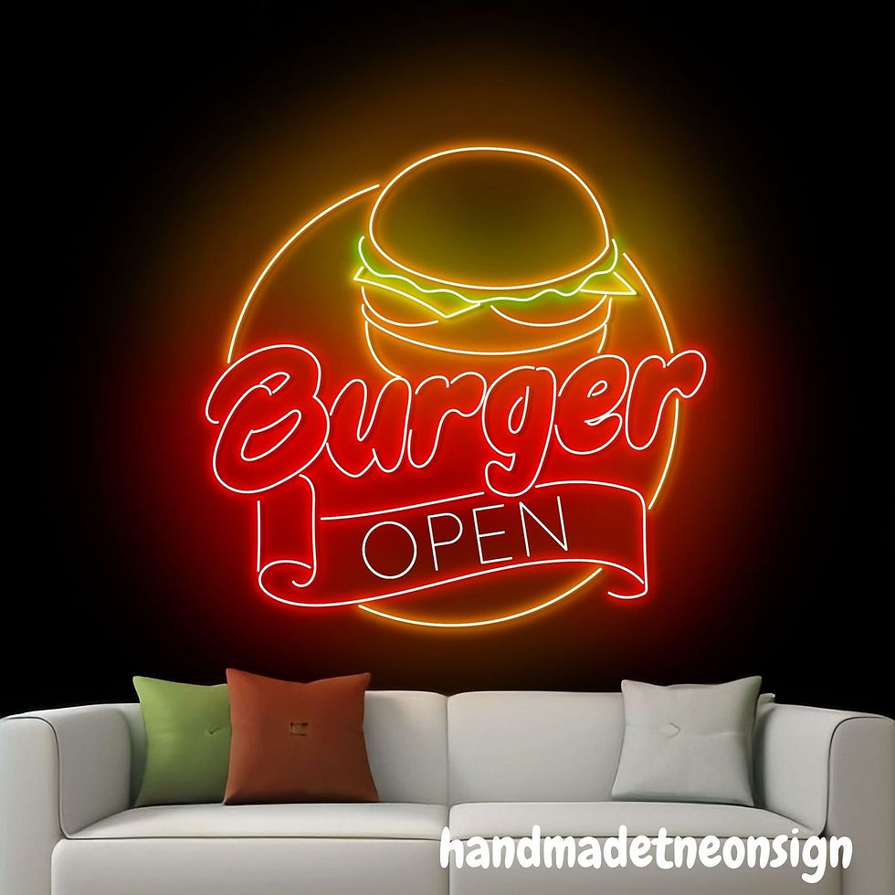Thumbnail: Custom Burger Neon Signs