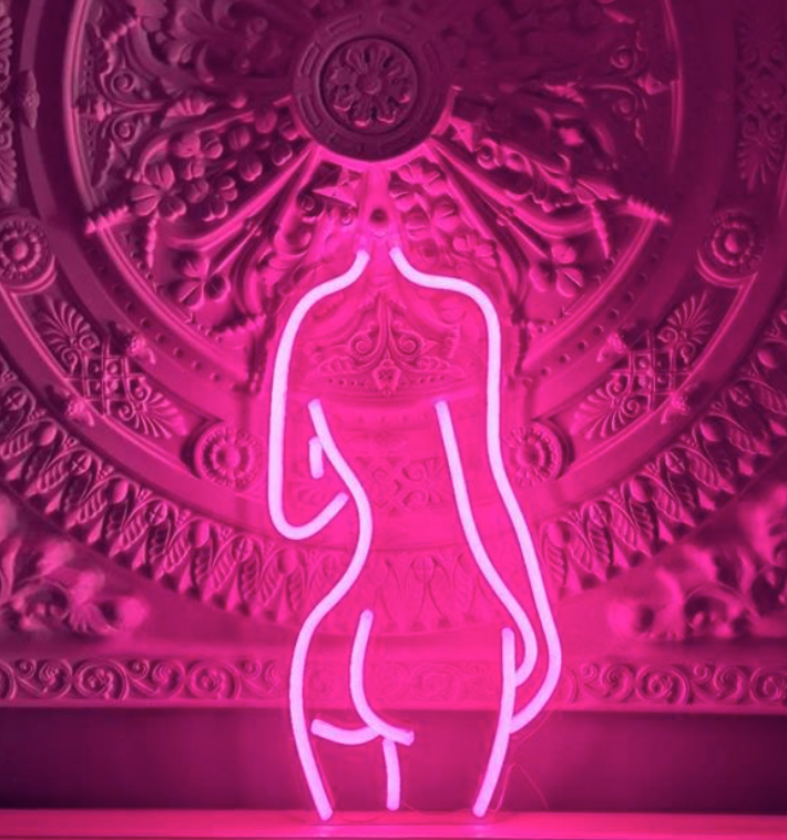 Thumbnail: Women 4 neon lamp 5v USB cable 45cm