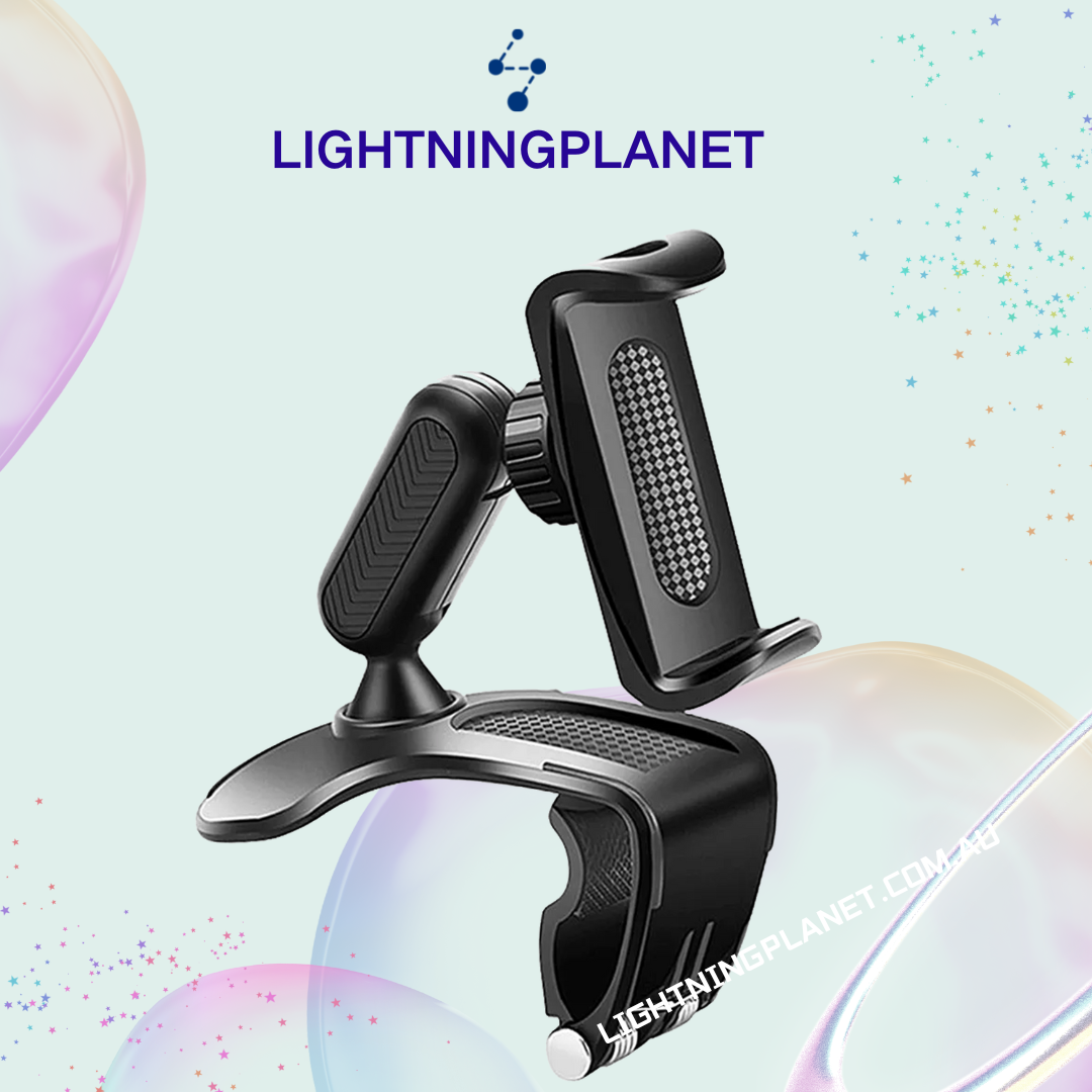 Car Dashboard Phone Holder Auto Mobile Phone Mount GPS Bracket Adjustable 360° C