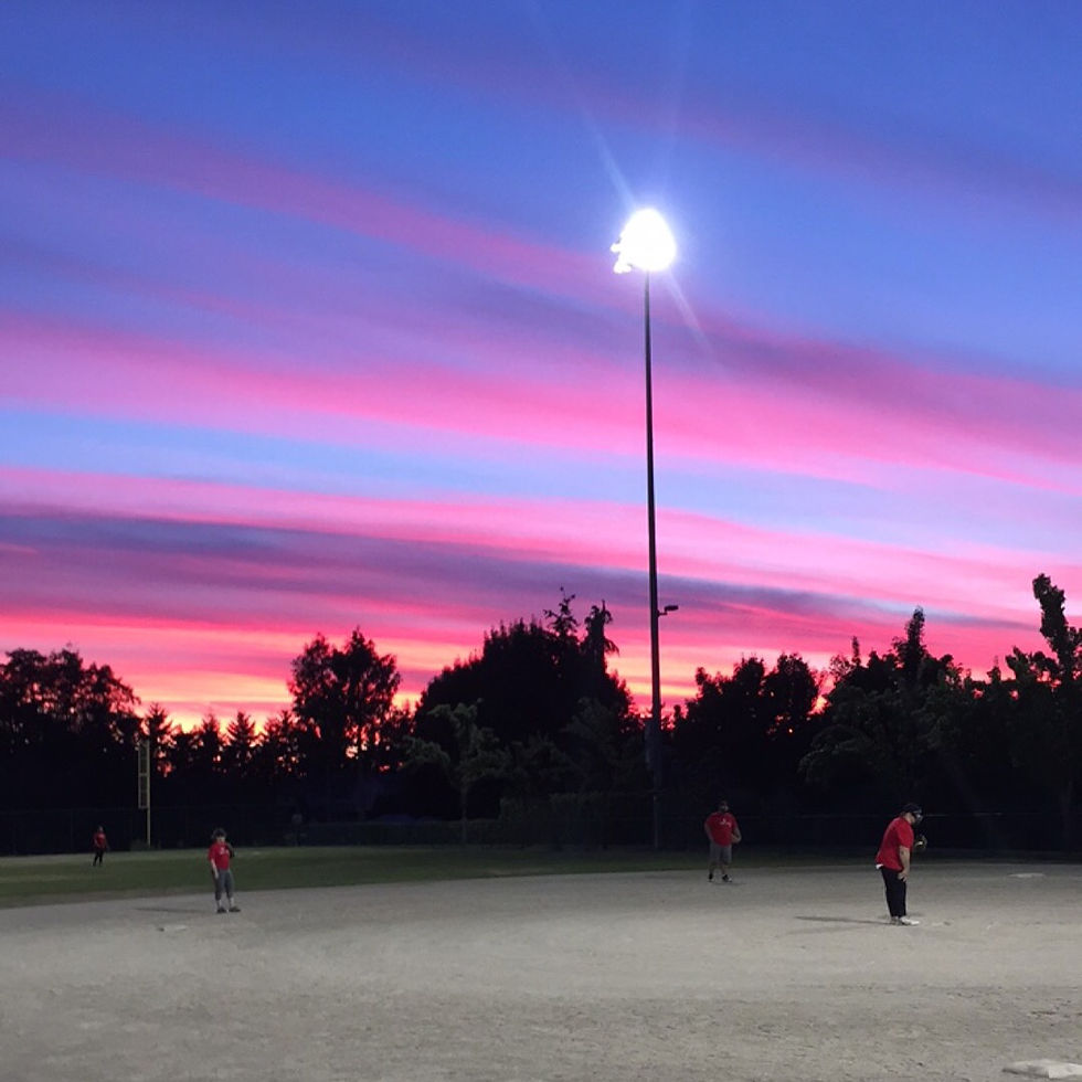 Sunset at the Fields