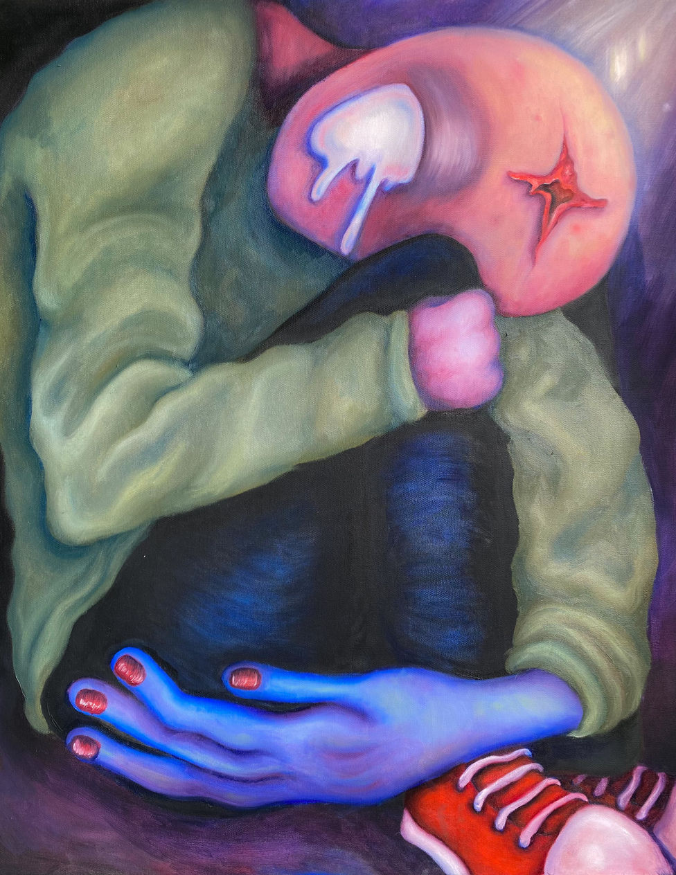 A Cardboard Box With A Few Holes Poked Through The Top So I Can Breathe. | Oil