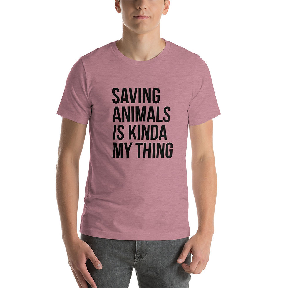 Thumbnail: Saving Animals Short-Sleeve Unisex T-Shirt