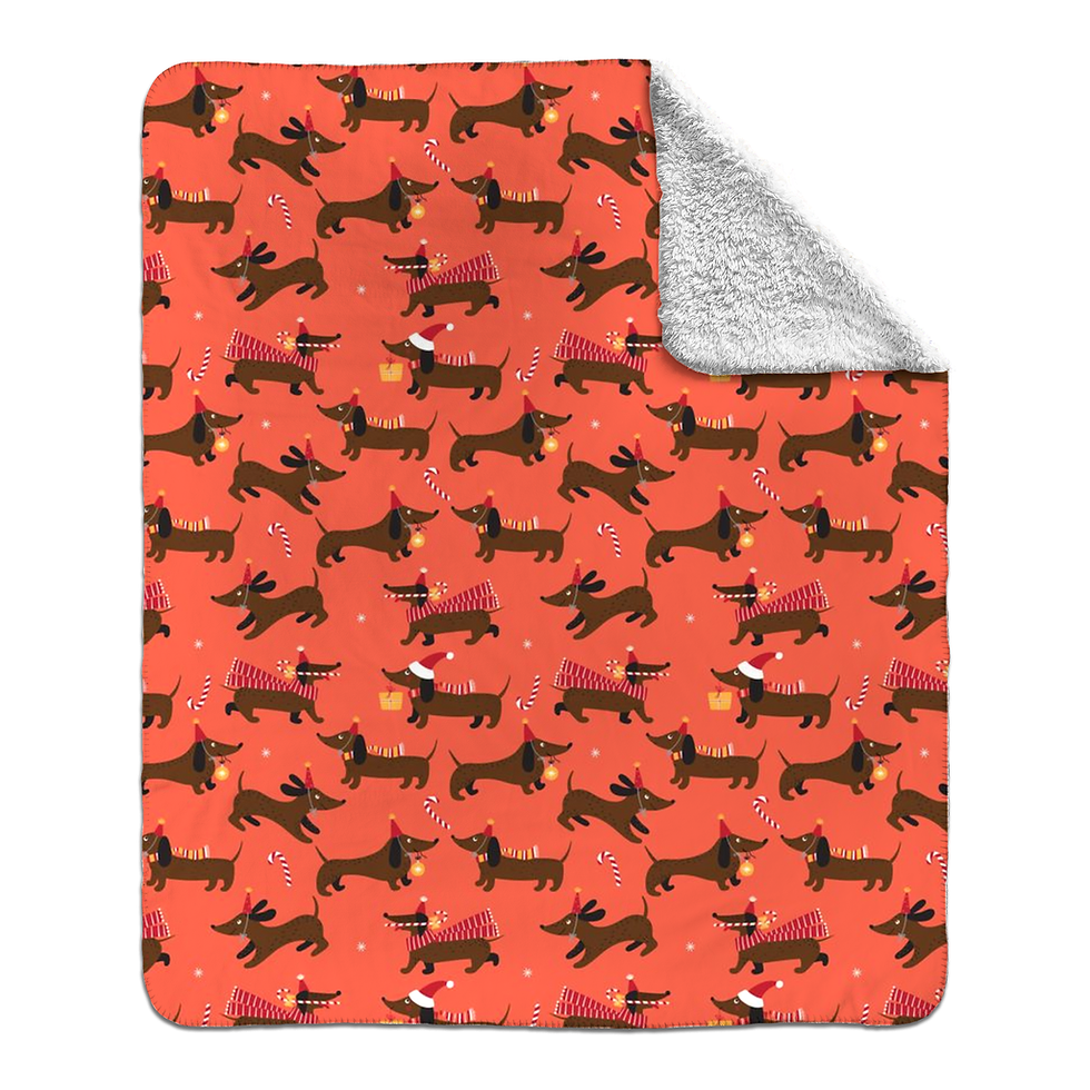 Thumbnail: Holiday Fleece Sherpa Blanket