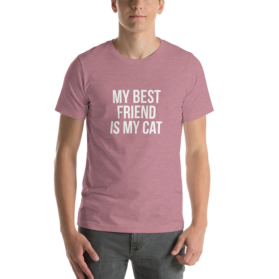 Thumbnail: Best Friend Cat Short-Sleeve Unisex T-Shirt