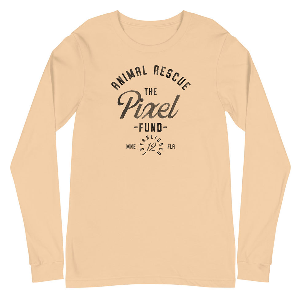 Thumbnail: Vintage Pixel Unisex Long Sleeve Tee Black