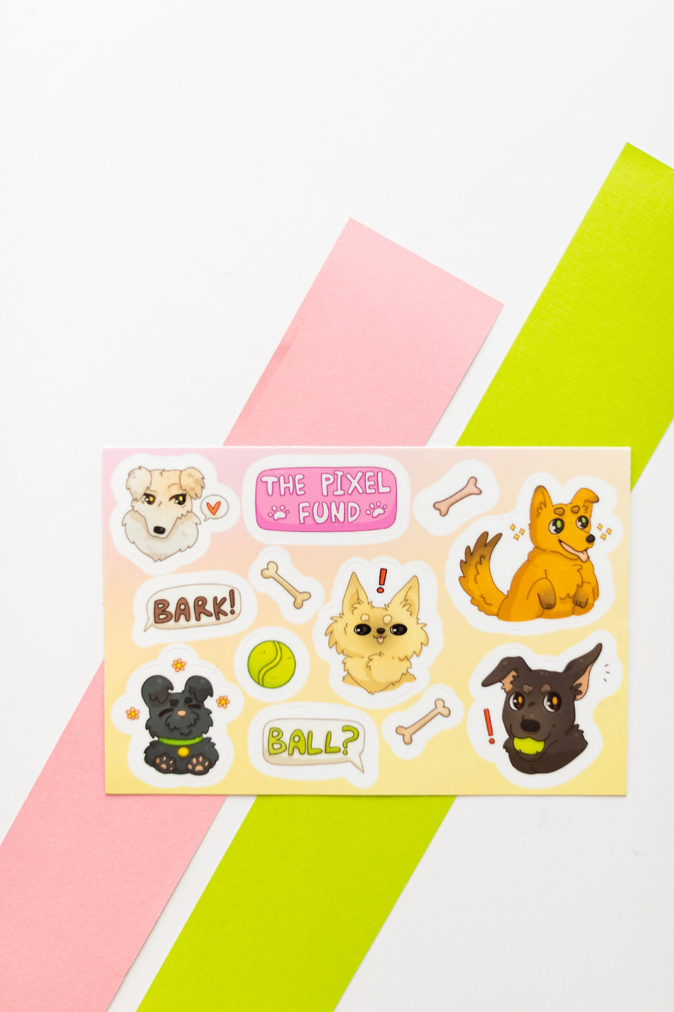 Thumbnail: Pixel Mascot Dog: Sticker Sheet