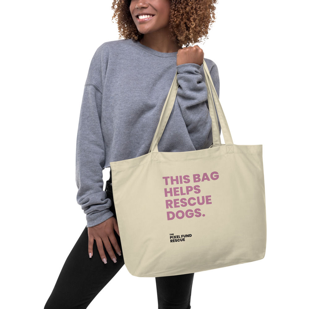 Large organic tote bag