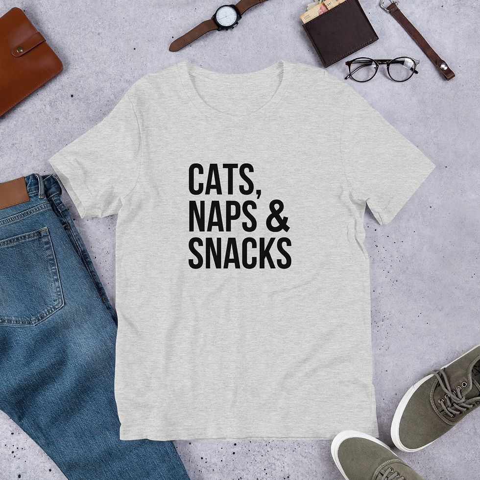 Thumbnail: Cats, Naps & Snacks t-shirt