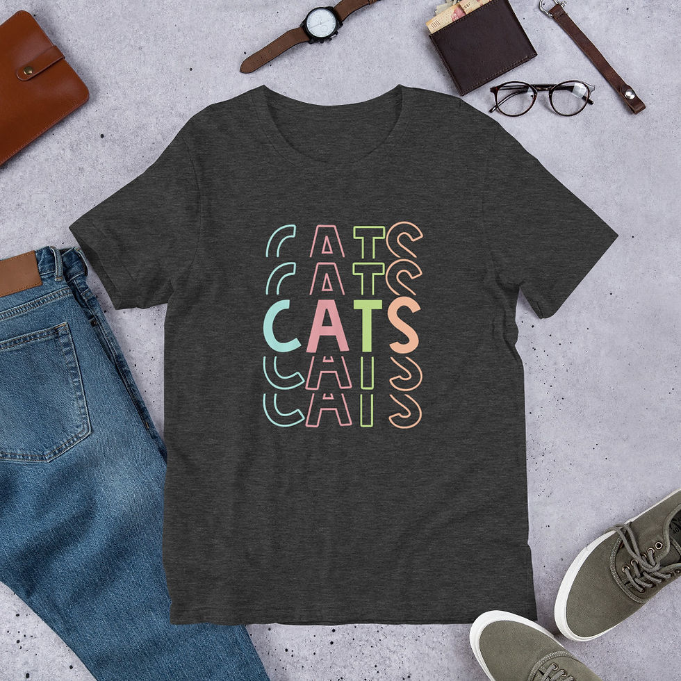Thumbnail: Rainbow Cats Short-Sleeve Unisex T-Shirt