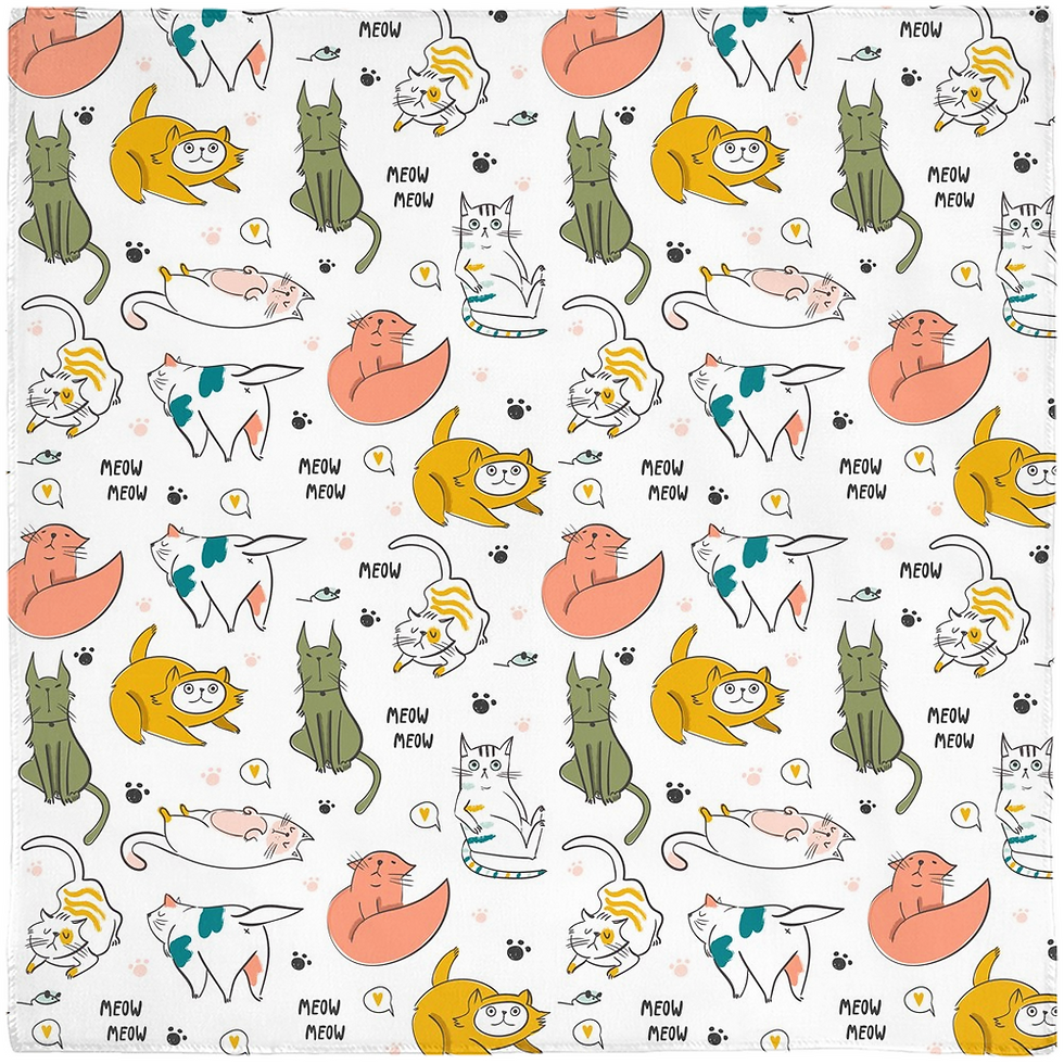 Thumbnail: Cat Lovers Chiffon Scarf