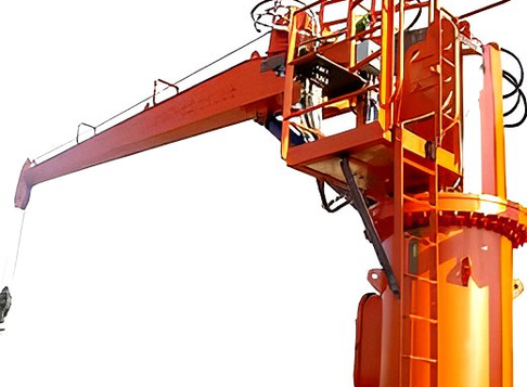 16T 25T marine deck crane lifting heavy cargo on a ship's deck.