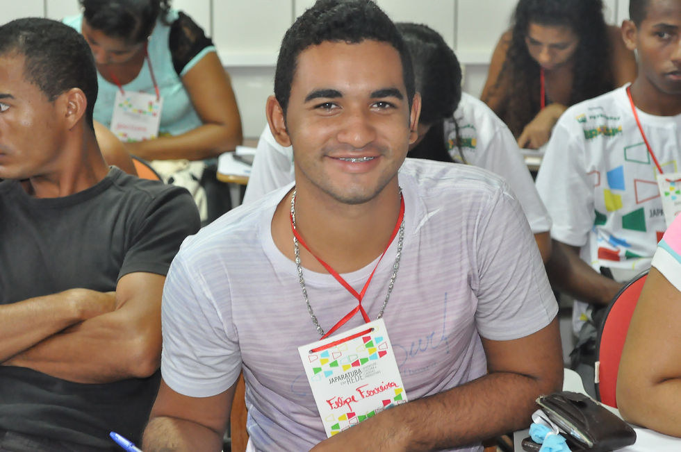 Felipe Ferreira, jovem participante. Foto Assessoria do projeto