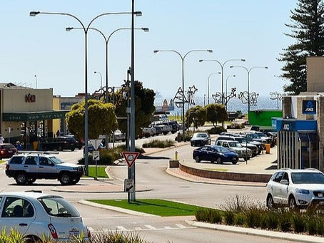 A photo of the main street of Esperance, WA