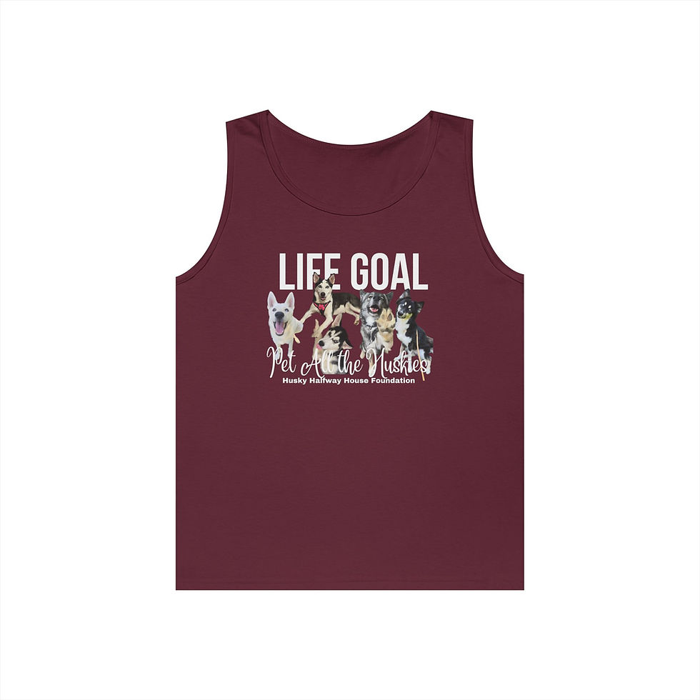 Thumbnail: Pet All the Huskies Tank Top | Unisex Heavy Cotton