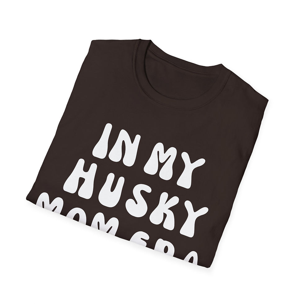Thumbnail: Husky Mom Era Unisex T-Shirt -Text Only
