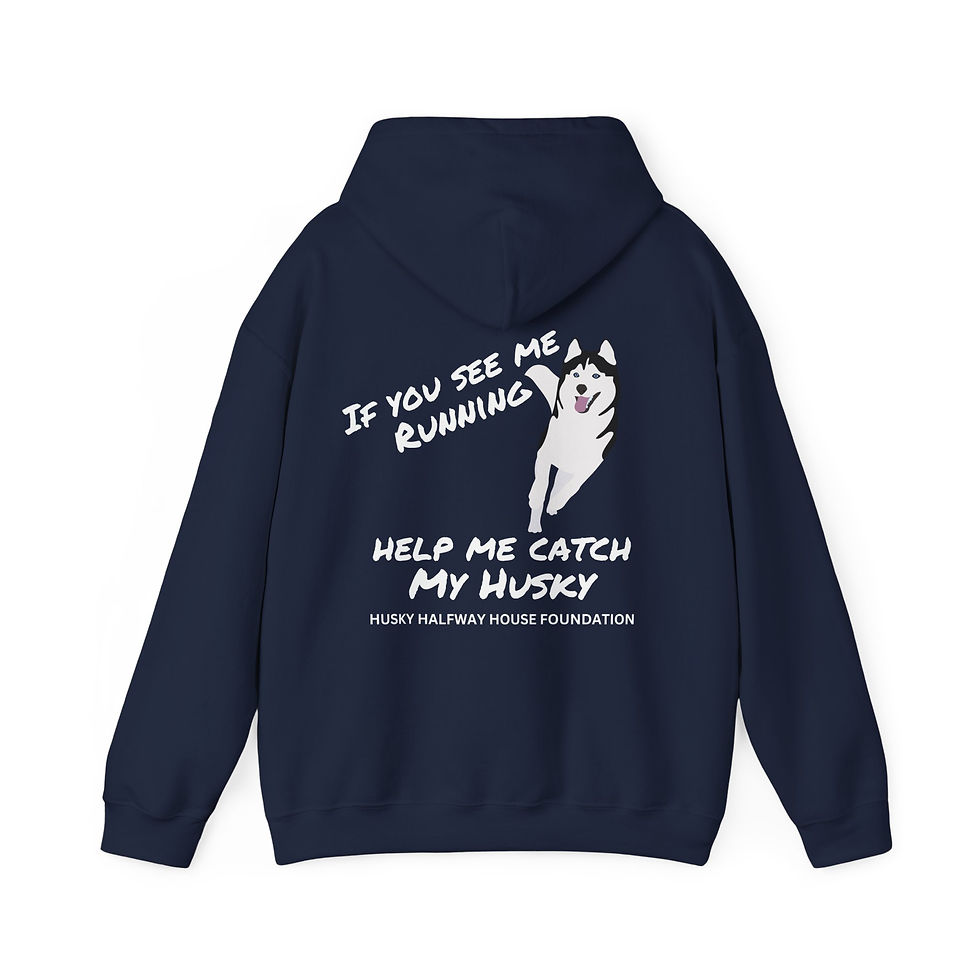 Thumbnail: Running Logo Front/Design Back Hoodie