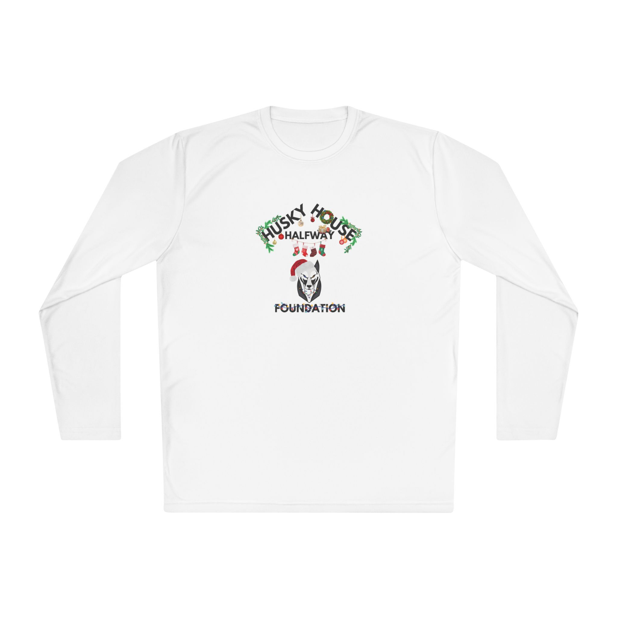 Unisex Lightweight Long Sleeve Tee- H3 Classic Christmas Logo