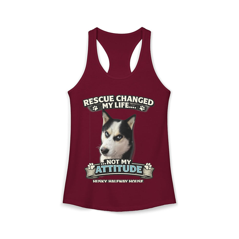 Thumbnail: Rescue Changed My Life Racer Back Tank Top